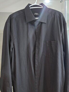 Men's Black Dress shirt Size 17.5